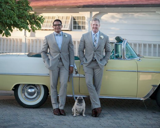 Slurs Yelled as Gay Couple Weds in California
