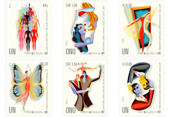 UN Issues Postage Stamps Supporting LGBT Equality