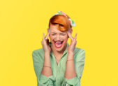 Understanding Misandry A photo of a woman screaming.