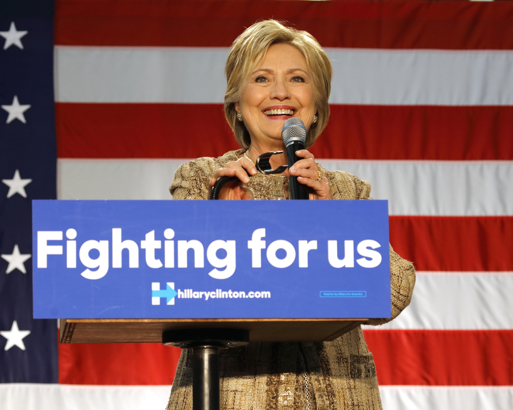 A photo of Hillary Clinton.