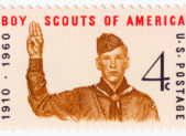 It’s a Historic Day for Boy Scouts; Transgender Boys Now Welcome A postage stamp that commemorates the 50th anniversary of the Boy Scouts.