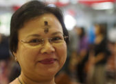 Glitter Ash Wednesday: A Symbol of Inclusion for LGBT Christians A photo of a woman with ash spread across her forehead in the shape of a crucifix.