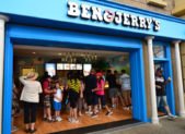 Ben & Jerry’s: No Same-Sex Marriage? No Same-Flavor Scoops A photo of the outside of a Ben & Jerry's store.