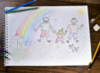 Texas Bill Would Allow Adoption Agencies to Reject Applicants Based on Their Religion and Sexual Orientation A child's drawing of a family with two dads.