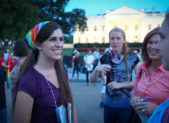 Transgender Woman Elected into Virginia’s State Legislature A photo of Danica Roem at the Protest Trans Military Ban in Washington, DC on July 26, 2017.