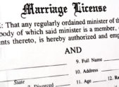 Alabama Senator Wants to Axe Marriage Licenses A photo of a marriage license document.