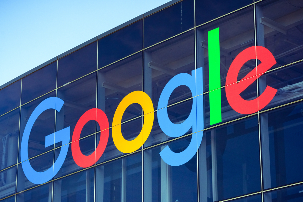 A photo of Google’s corporate headquarters, located in Mountain View, CA.