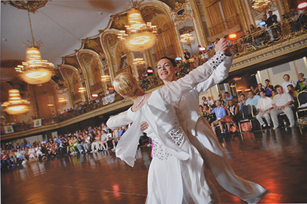 Angela Jimenez, Same-Sex Ballroom, Petra & Caroline, Chicago, 2006 | Digital C-print, 13 x 20 in.