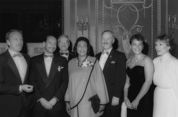 Coretta Scott King at the Human Rights Campaign in 1986, where she officially linked civil rights and the fight for gay and lesbian rights.