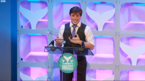 Thomas Sanders won the Vine Star of the Year award for his funny and educational videos that support the LGBTQ community.