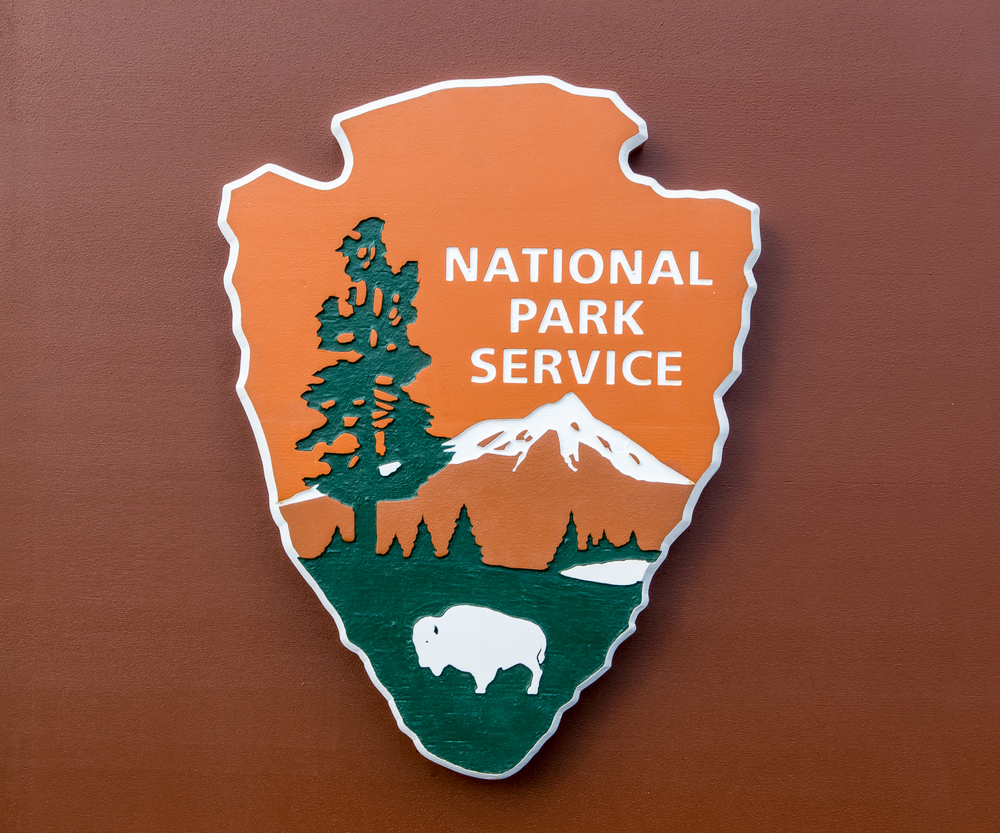 A photo of a National Park Service sign.